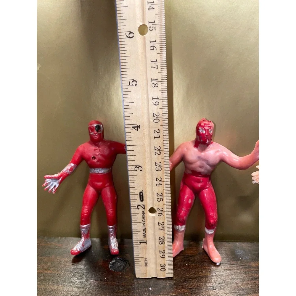 Lot of 3 Vintage Mexican Lucha‎ Libre Wrestling Action Figures Toys